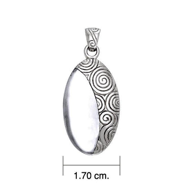 Celtic Elegant Danu Silver Pendant TPD1231 - Jewelry